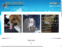 Tablet Screenshot of doggonetaxi.com